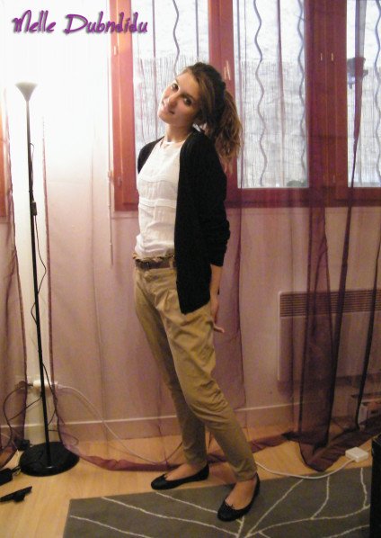 La tornade du pantalon beige cet automne #81
