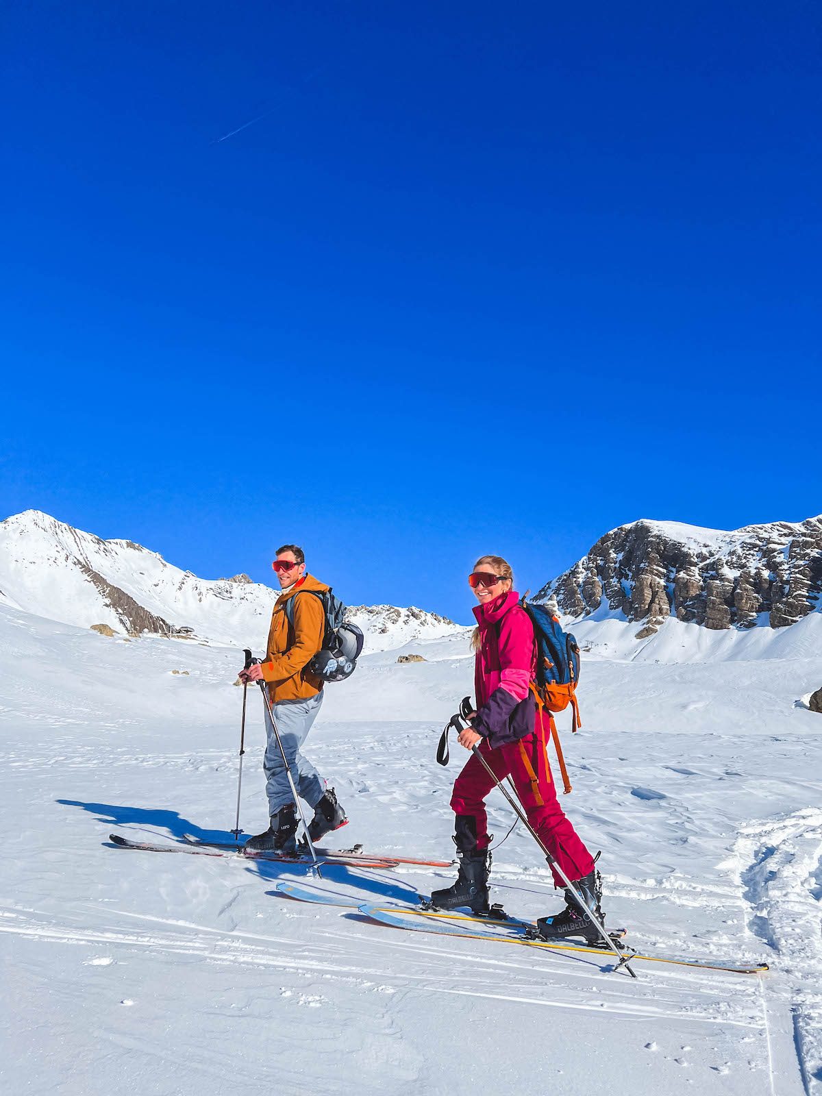 Un long weekend sportif à Orcières-Merlette: On s'essaie au ski de rando (et de fond ) !